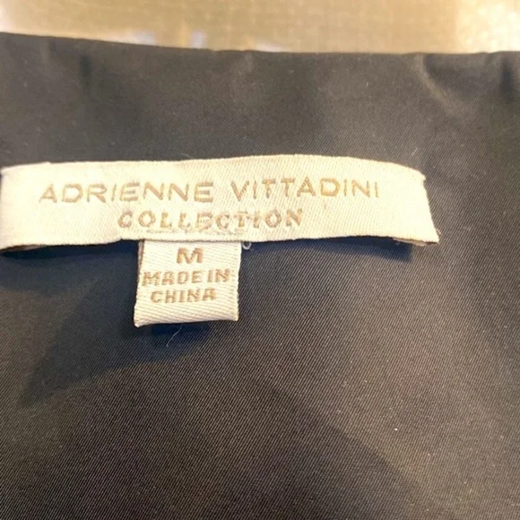 Women’s Black Adrienne Vittadini 100% Polyester Full Zip Jacket Size Medium - Picture 4 of 8